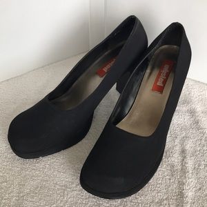 Unlisted matte black heels